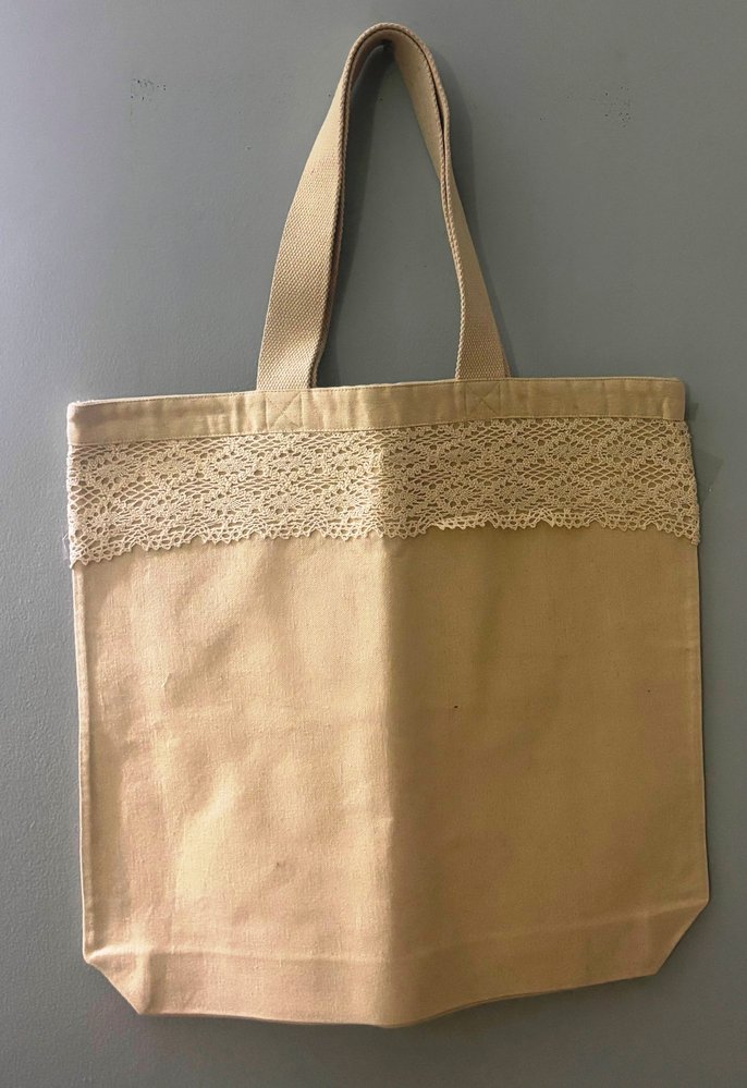 Plain canvas tote