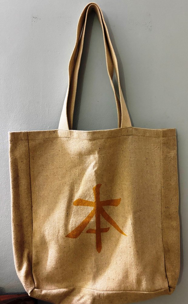 Handcrafted canvas tote bag