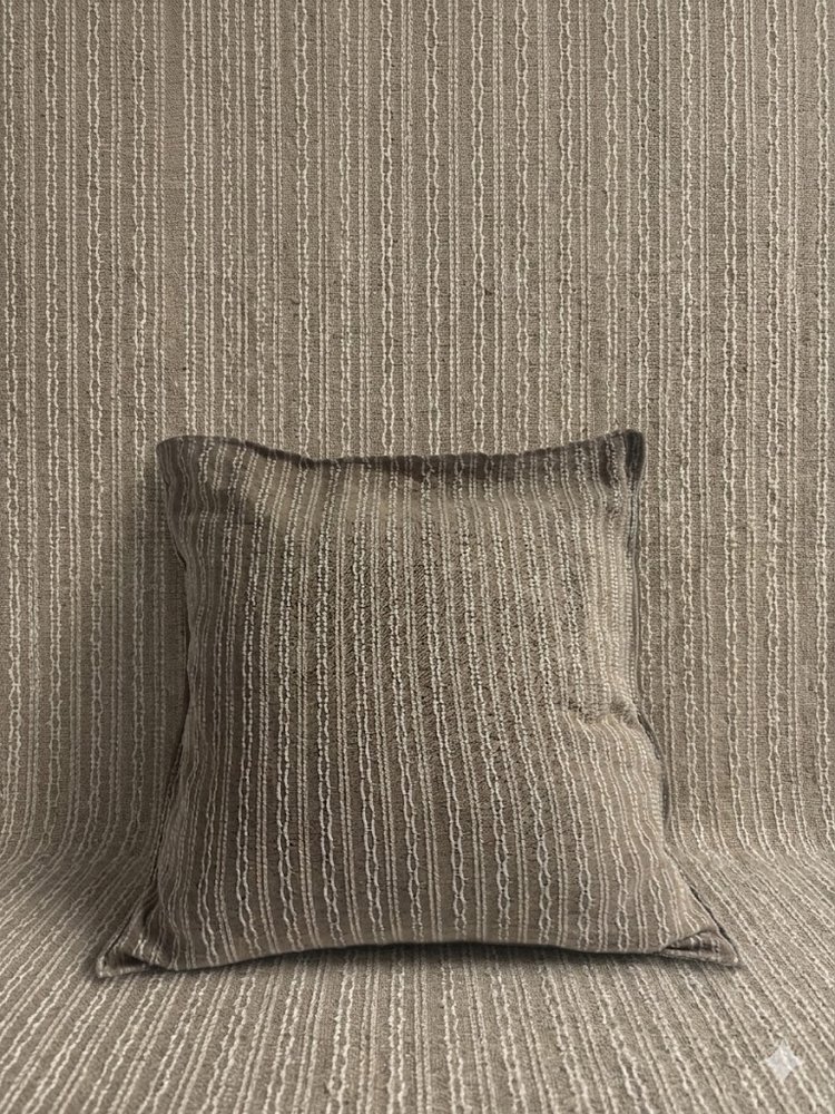 Grey textured cushion