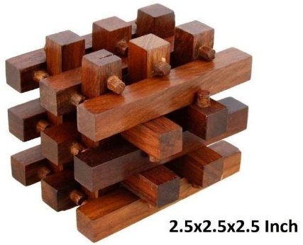 Wooden puzzle blocks