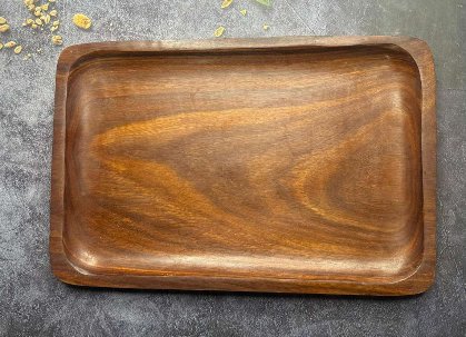 Wooden serving tray